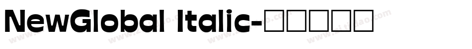 NewGlobal Italic字体转换